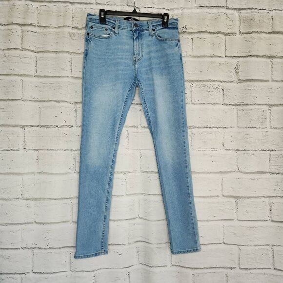 Hollister Epic Flex Stretchable Medium Wash Skinny Jeans Blue Denim Size 30x32 - Picture 1 of 12